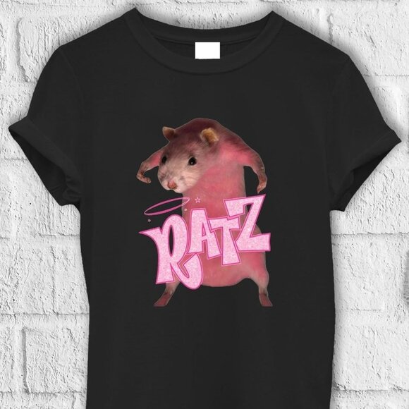 Funny Rat T Shirt Black Shirt - Picture 1 of 4